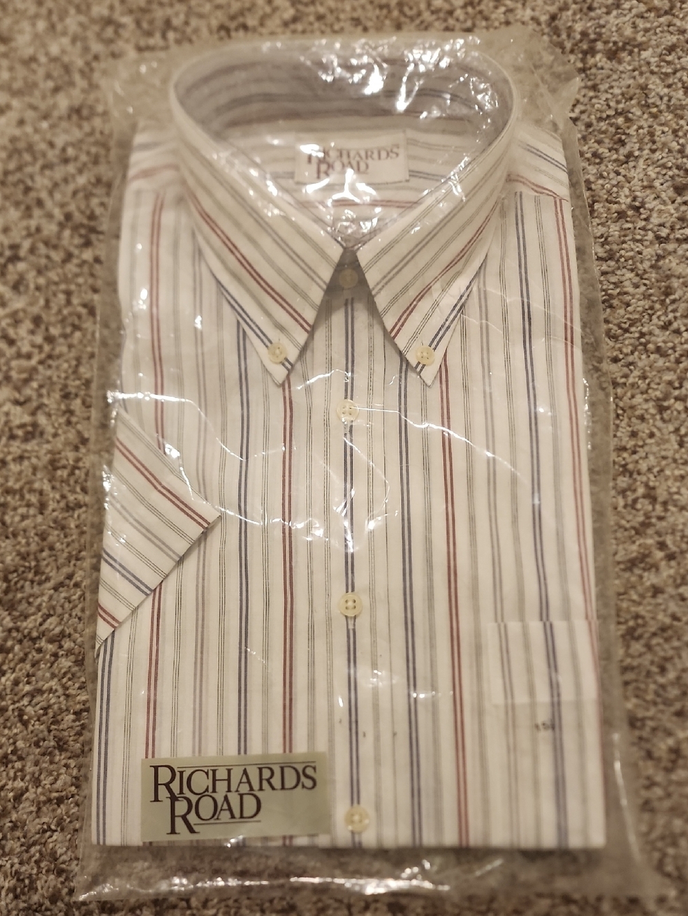Richards Road - Button Down Short Sleeve Dress Shirt - 15.5